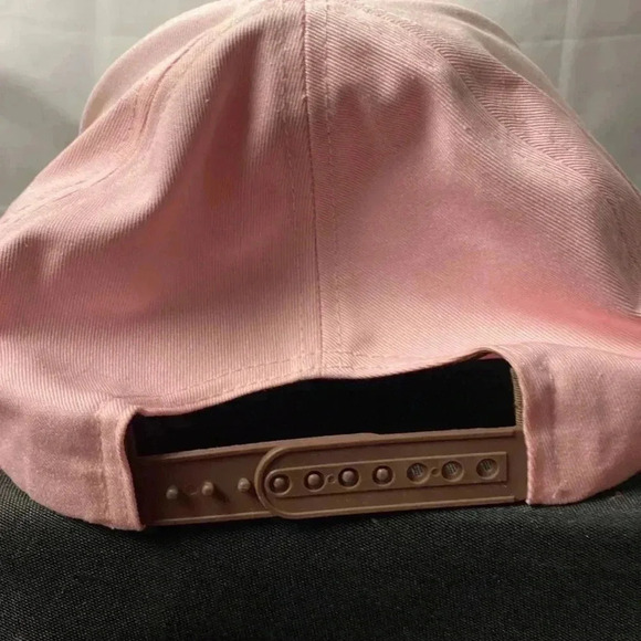 JOHN DEERE SNAPBACK HAT  ONE SIZE PINK WITH CORK FRONT JOHN DEERE GRAPHIC - Picture 5 of 12